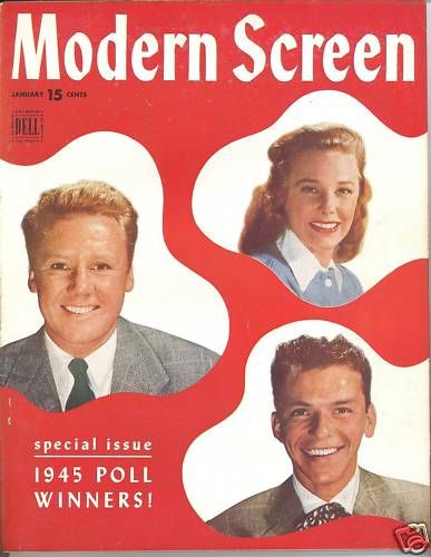 MODERN SCREEN magazine cover Issue 182 January 1946